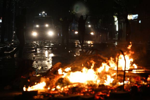 Albanian students hold anti-government protest