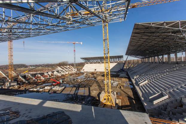 Radovi na novom stadionu osječkog prvoligaša na Pampasu u punom su jeku