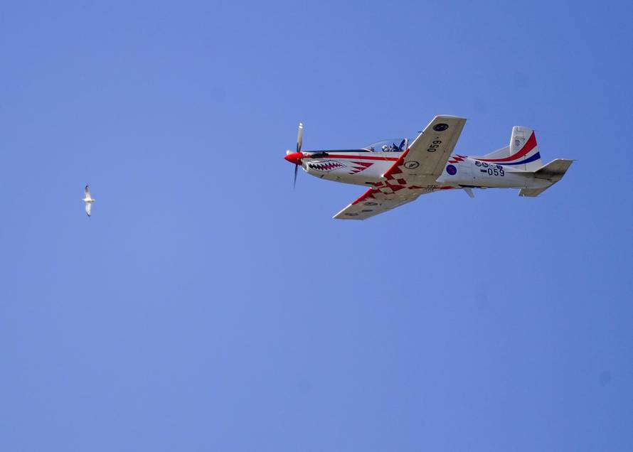 Zagreb: Generalna proba svečanog vojnog mimohoda - zračne snage 