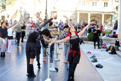 Rijeka: Ansambl baleta HNK održao je probu na otvorenom