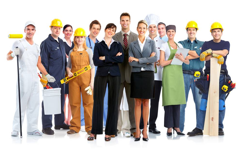 Group,Of,Workers,People.,Isolated,On,White,Background