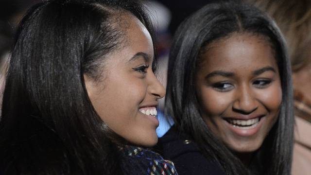 President Obama And Family Attend National Christmas Tree - DC