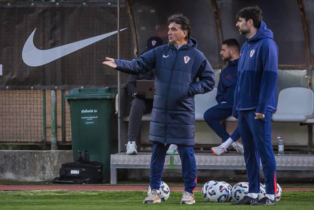 Trening hrvatske nogometne reprezentacije na splitskom Poljudu