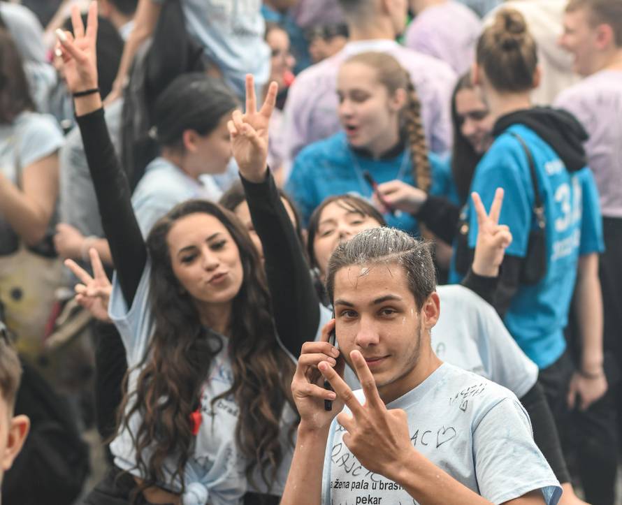 Zagreb: Atmosfera na Trgu bana Jelačića povodom norijade