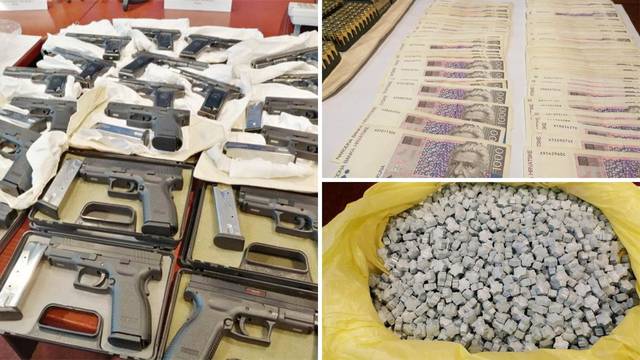 Policija kod dilera našla čak 20 pištolja, drogu i 260.000 kuna