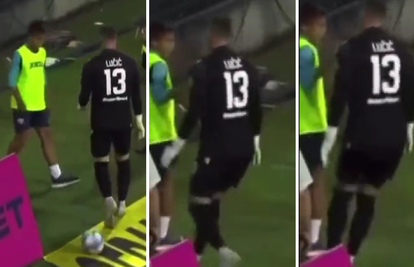 VIDEO Golman Hajduka Ivan Lučić postavio se na dijete koje je iza gola skupljalo lopte