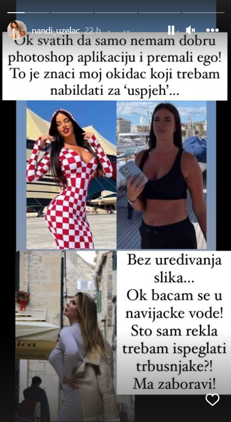 Nandi napala Knoll: 'Ja imam prirodnu 6-icu i noge od metar i pol, a Ivana koristi Photoshop'