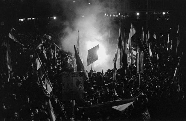 Zagreb: Svečano otkrivanje spomenika banu Josipu Jelačiću na istoimenom trgu, 15.10.1990.