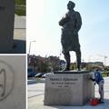 Policija ispituje muškarca zbog grafita na spomeniku Tuđmanu