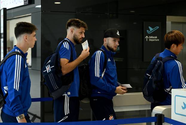 Zagreb: Odlazak igrača GNK Dinamo na uzvratnu utakmicu protiv Sparte