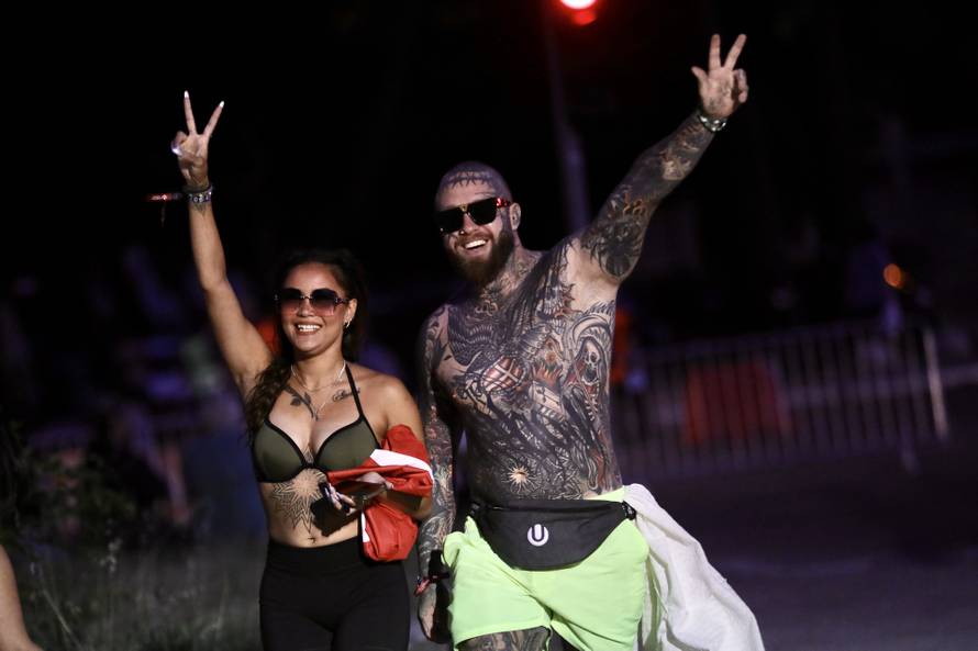 Split: Dolazak partijanera na drugu večer Ultra Europe festivala 2025.