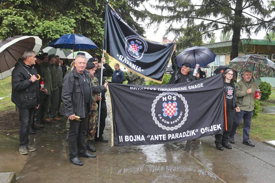 Obilježja 'Za dom spremni' i u Borovu Selu na komemoraciji
