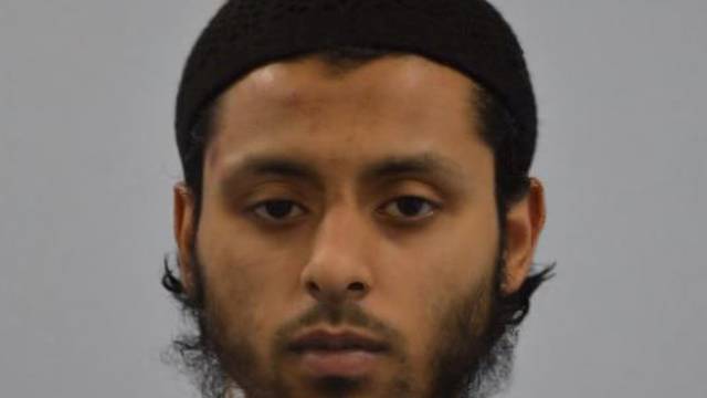 Umar Ahmed Haque is seen in an undated booking photograph handed out by the Metropolitan Police in London