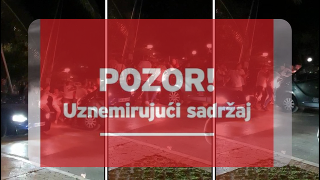 VIDEO Mlatili se ispred kluba u Makarskoj, šestero ozlijeđenih