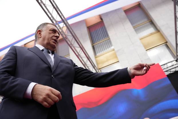 Banja Luka: Skup podrške Miloradu Dodiku nakon izricanja presude