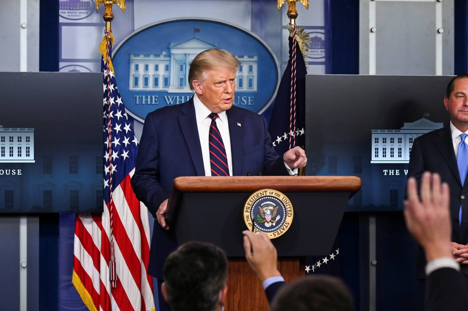U.S. President Trump holds a news conference in Washington