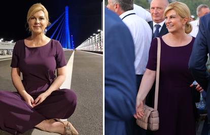 Kolinda u noćnoj šetnji mostom, sjela na pod i slikala se: 'Ovo je fantastično! Divno je biti ovdje'