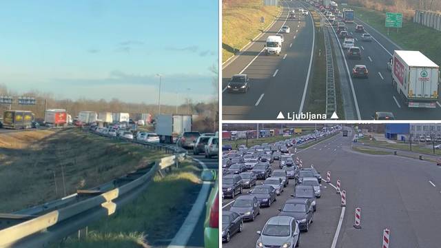 VIDEO Kaos na cestama, kolona na Bajakovu 8 km: 'Dva sata vozimo od Zaprešića do Buzina'