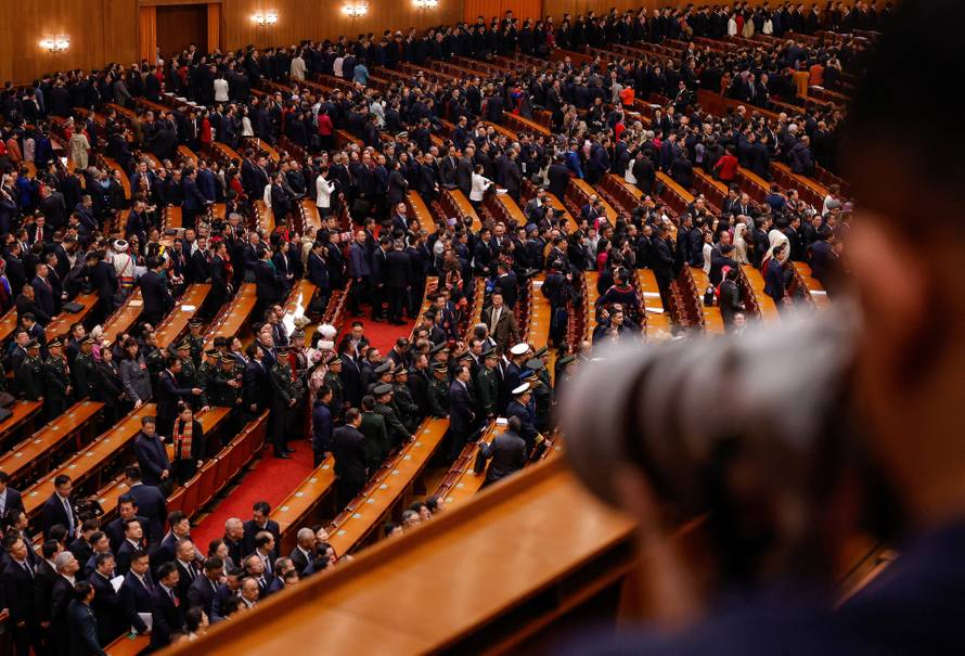 China's NPC opening session at the Great Hall of the People, in Beijing