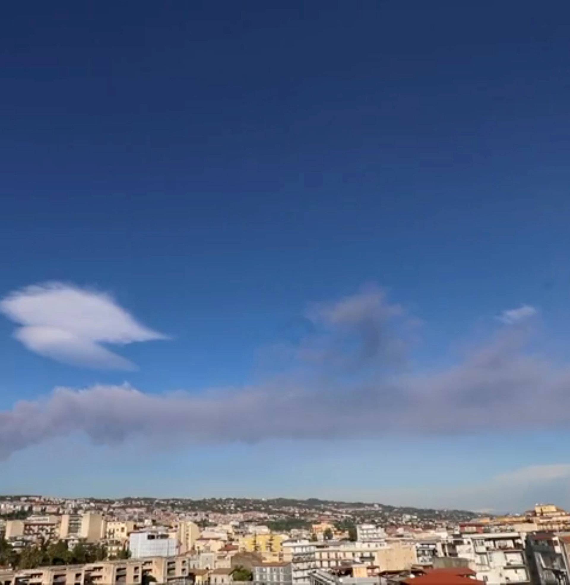 Italy's Mount Etna spews the ash and smoke in Sicily