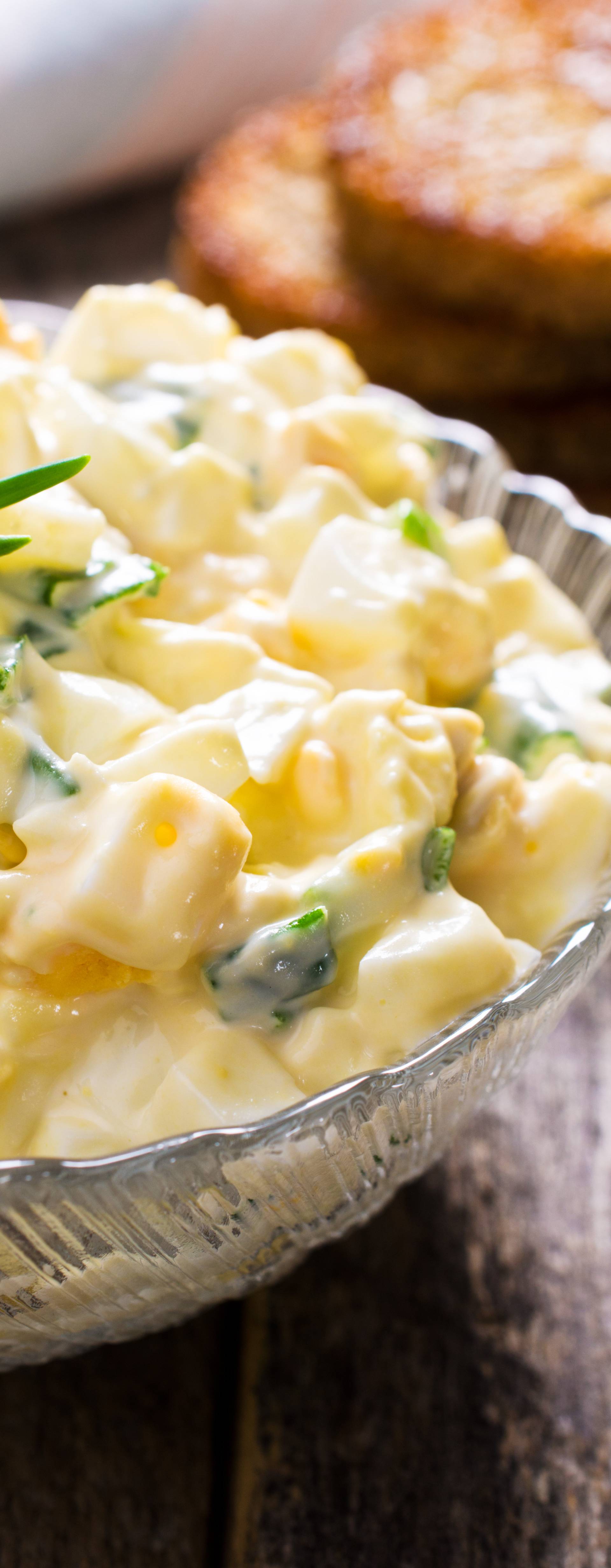 Egg salad with chives