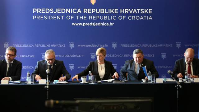 Zagreb: XV. sjednici VijeÄa za domovinsku sigurnost Predsjednice Republike