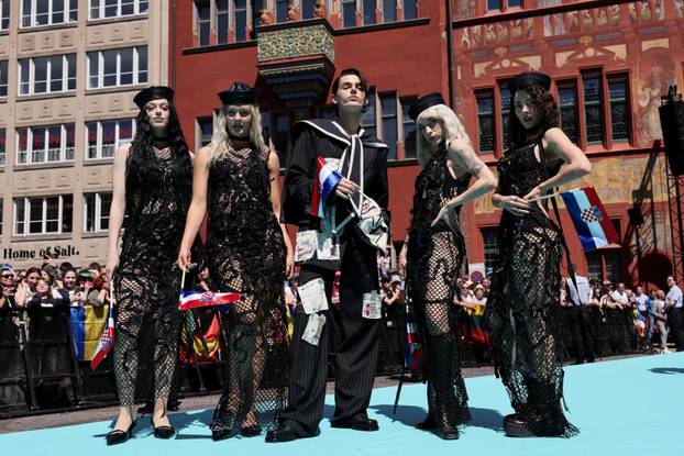 Eurovision Acts Walk 'Turquoise Carpet'