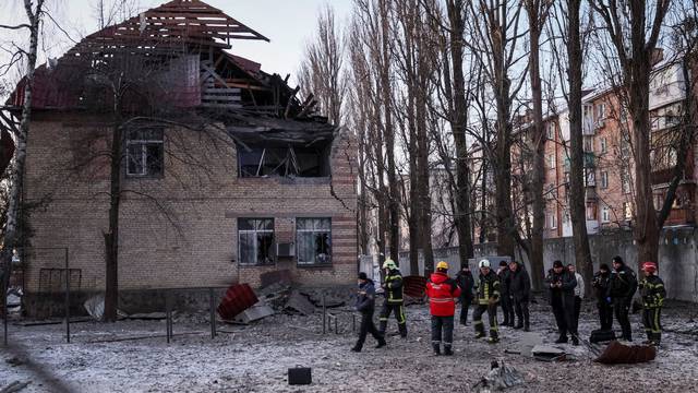 Drones attack in Kyiv