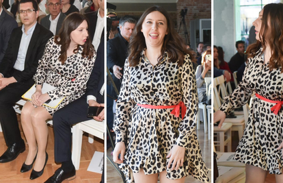 Vladimira Palfi došla je na skup 'Živog zida' u leopard haljini