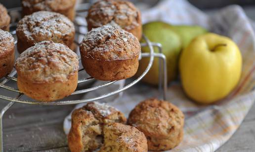 Muffini od jabuka i krušaka su super ideja za brzi i zdrav obrok