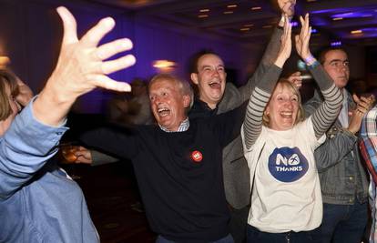Škotska je rekla 'ne': 55,4% Škota želi ostati u V. Britaniji