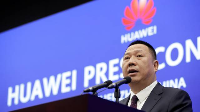 Huawei's Chief Legal Officer Song Liuping attends a news conference on Huaweiâs ongoing legal action against the U.S. governmentâs National Defense Authorization Act (NDAA) action at its headquarters in Shenzhen
