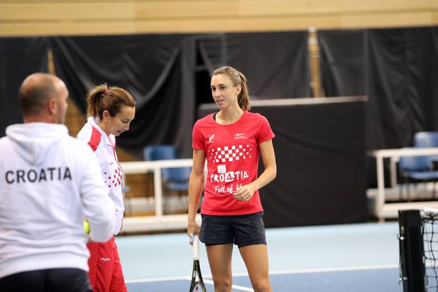 Rijeka: Trening hrvatske ženske tenis reprezentacije