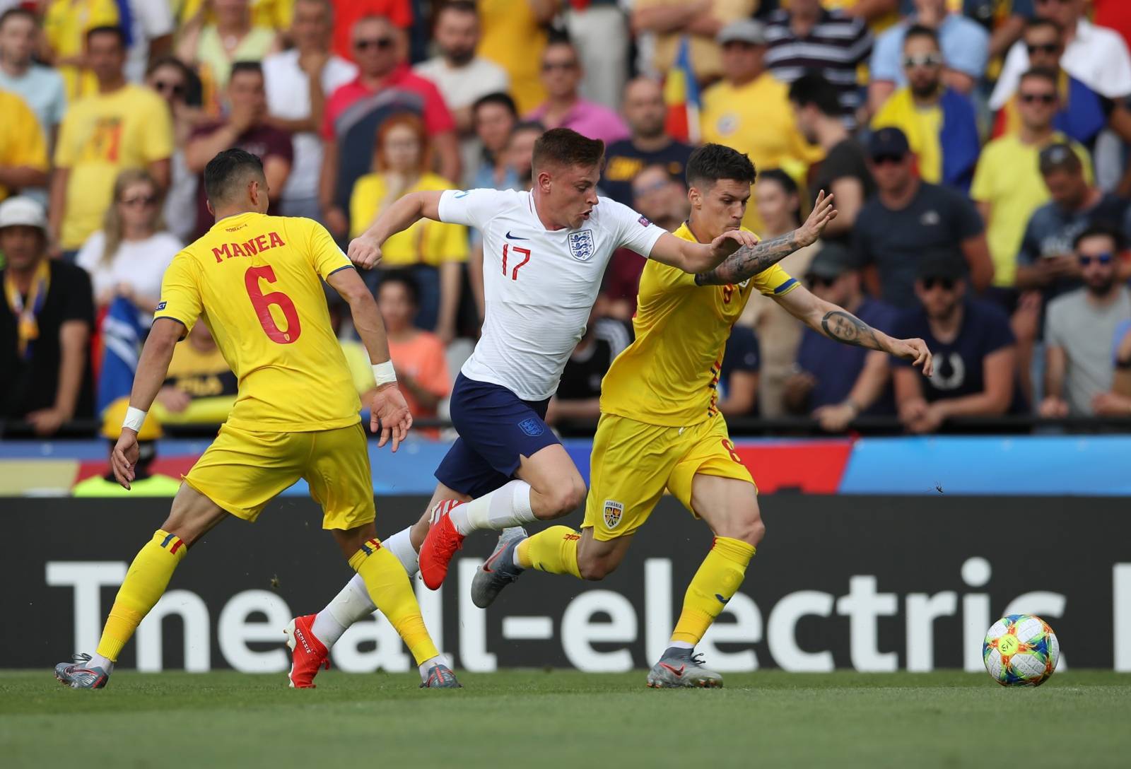 England U21 v Romania U21 - UEFA European Under-21 Championship - Group C - San Marino Stadium