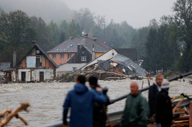 Aftermath of flooding in Czech Republic