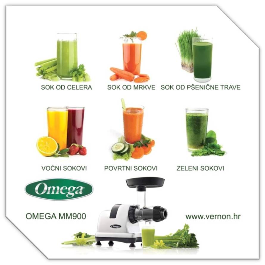 Omega sokovnik MM1500 - najbolji sokovnik i procesor hrane 7 u 1 by Anthony William