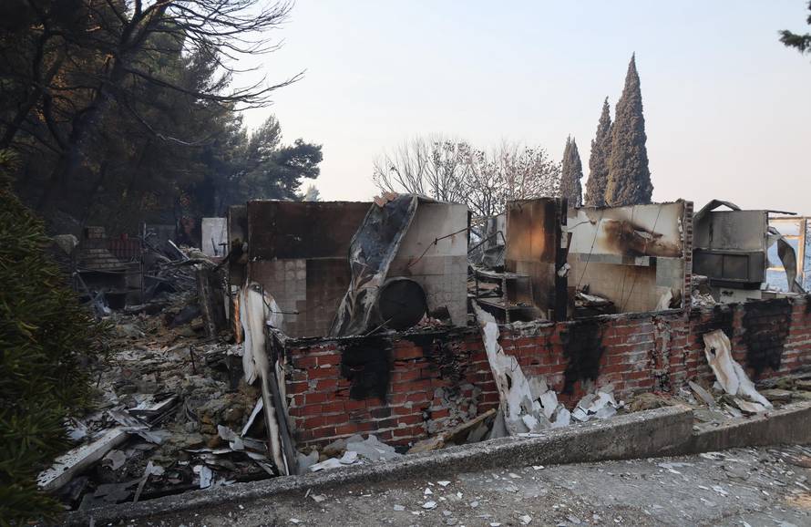 Posljedice požara kod Omiša