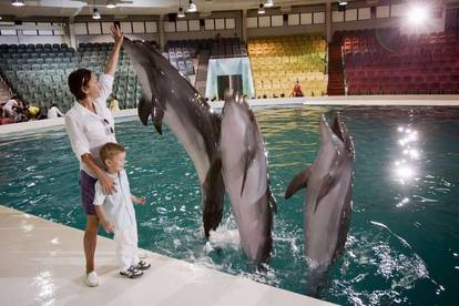 Trenirani delfini u hotelu Atlantis oduševili prvašiće