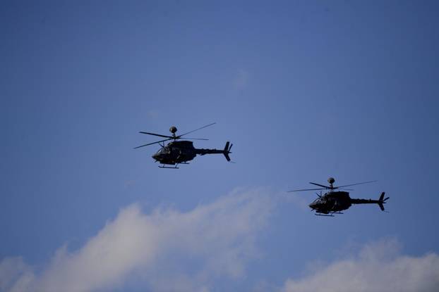 Zagreb: Generalna proba svečanog vojnog mimohoda - zračne snage 