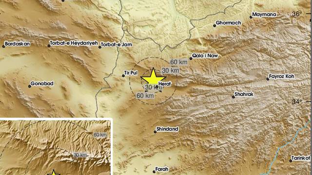 Jak potres pogodio Afganistan