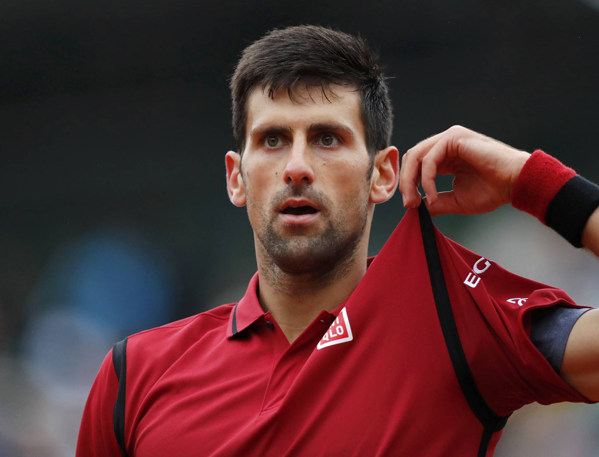 Tennis - French Open Mens Singles Quarterfinal match - Roland Garros - Novak Djokovic of Serbia vs Tomas Berdych of the Czech Republic