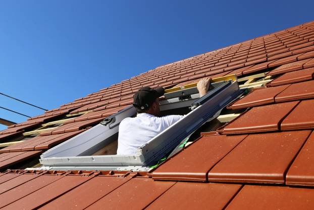 Roofer,Installs,A,Skylight,(model,Released)