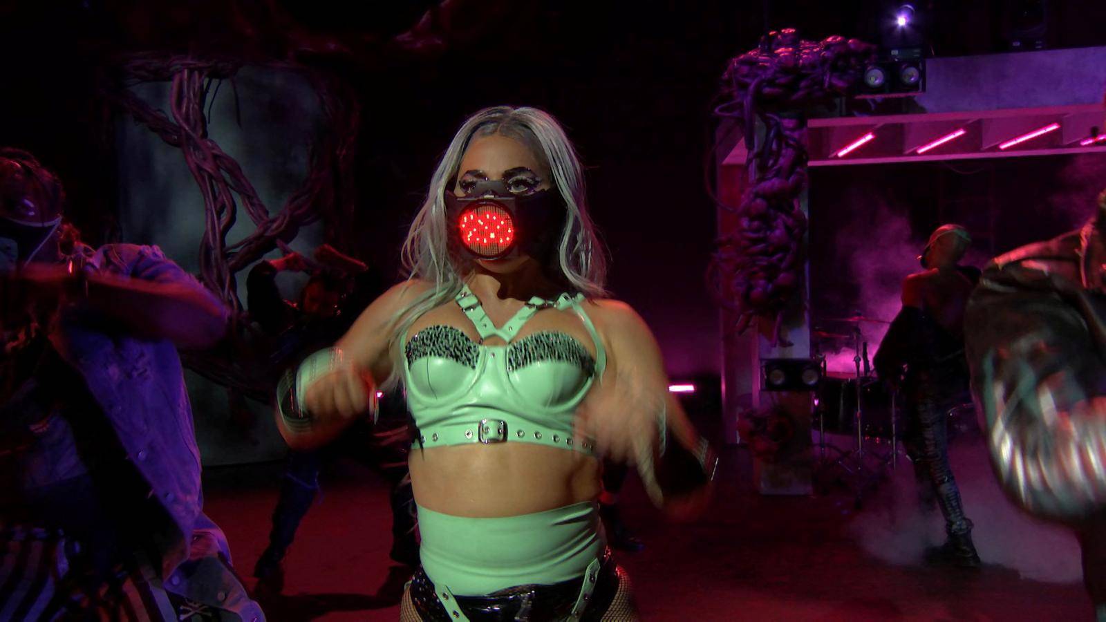 Lady Gaga performs during the 2020 MTV VMAs