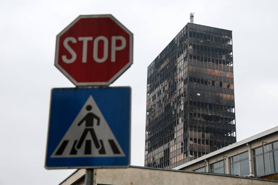 Zagreb: Vjesnikov neboder dva dana nakon požara, policijska istraga u tijeku