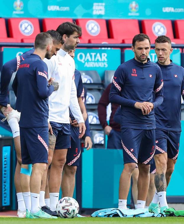 Glasgow: Trening Hrvatske na Hampdenu uoči utakmice protiv Češke