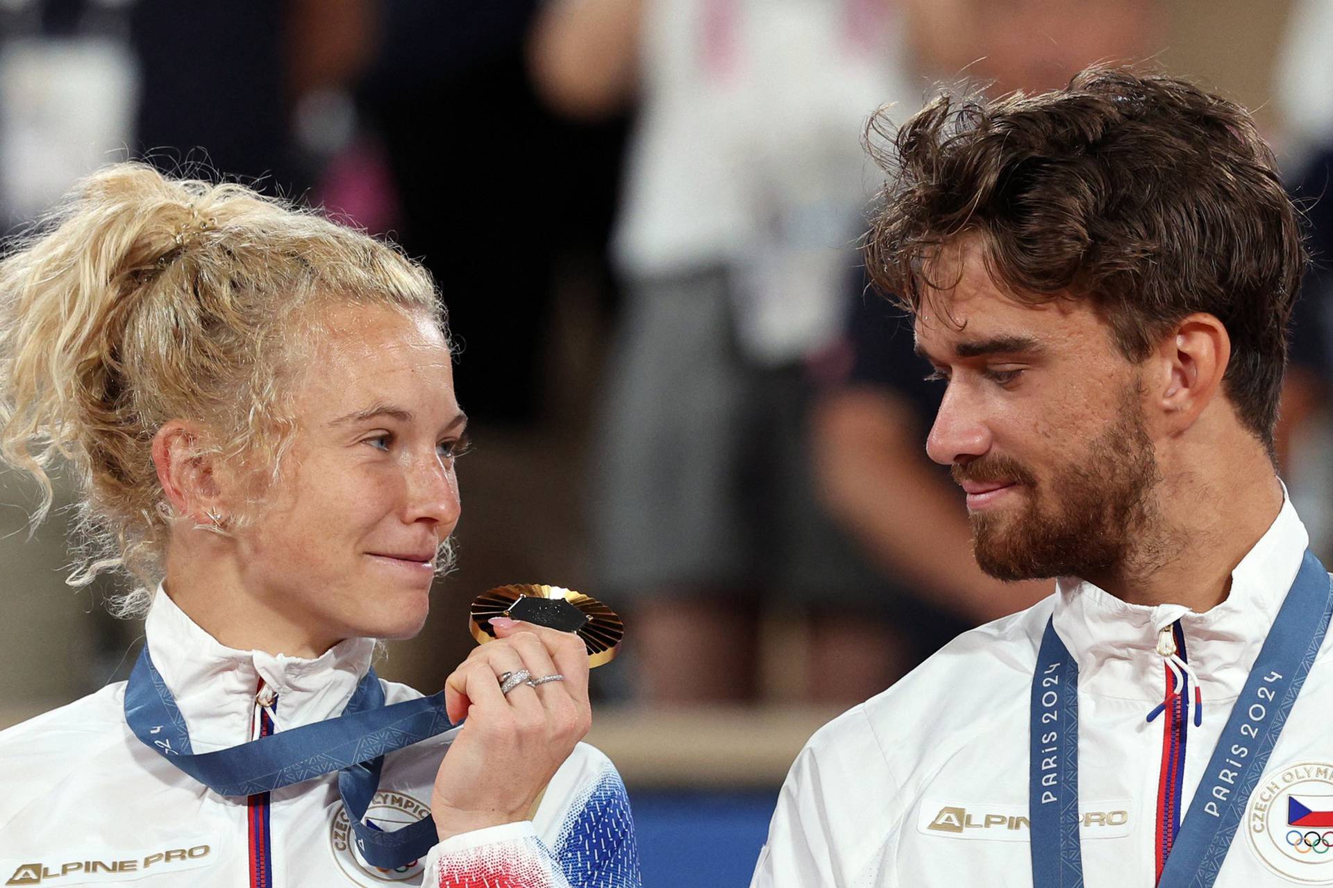 Tennis - Mixed Doubles Victory Ceremony