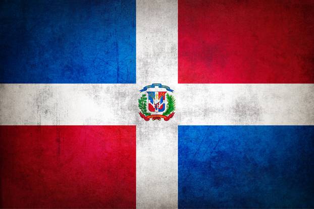 Grunge Dominican Republic flag
