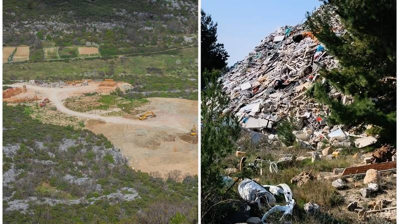 Uhićena dva muškarca: Deponij stigao do ruba kanjona, otpad zakopali i posadili masline?