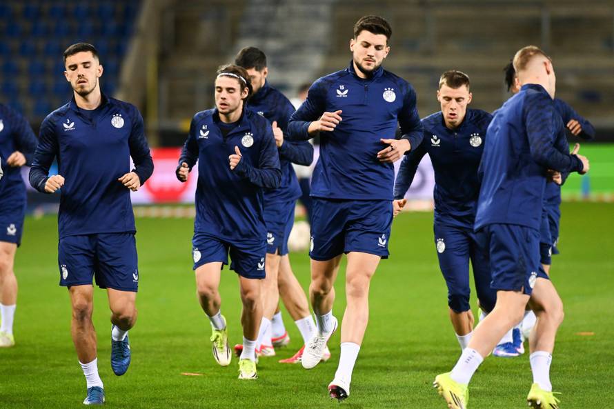 Genk: Nogometaši Dinama odradili trening uoči utakmice protiv Genka