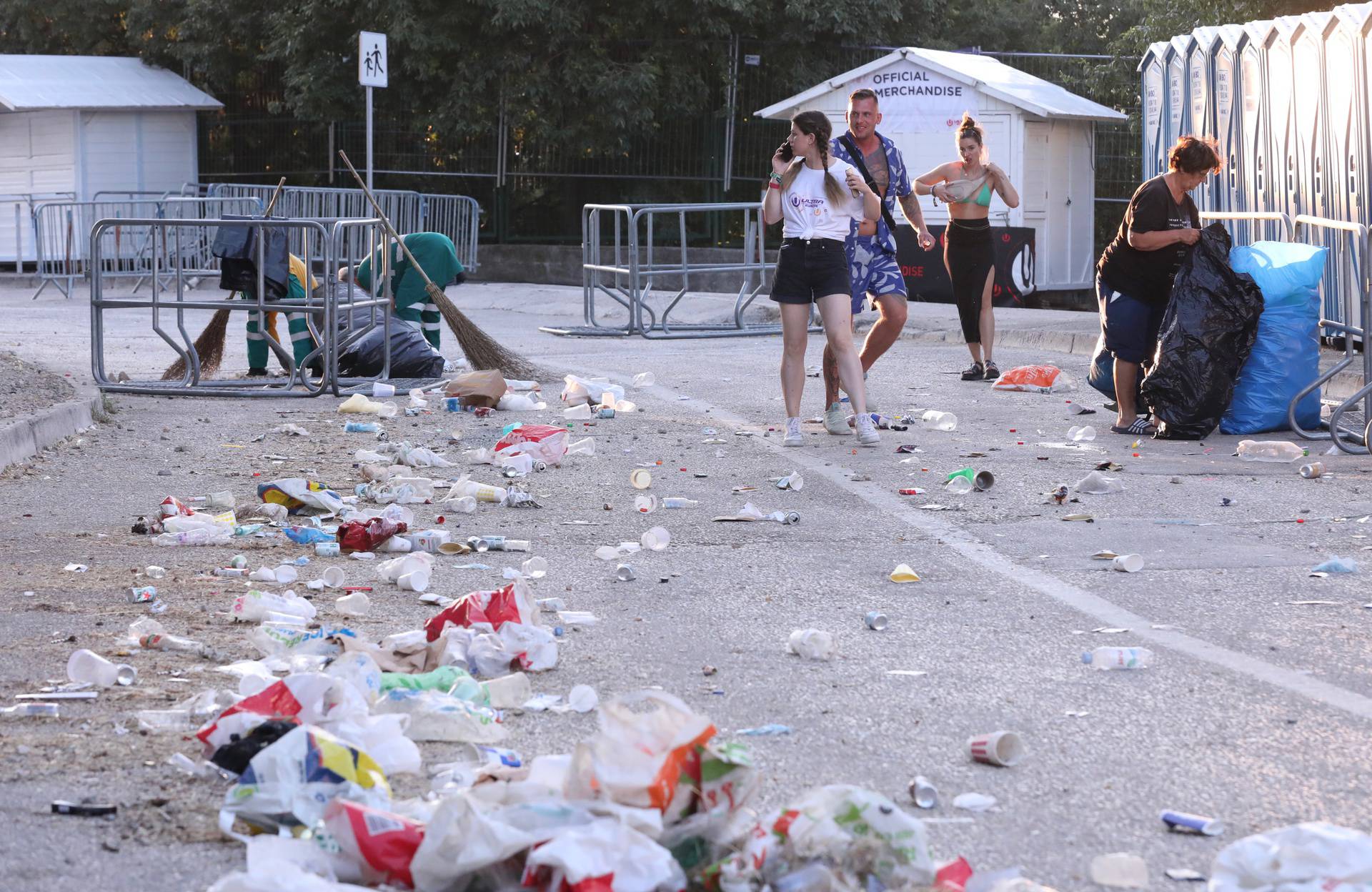 Split: Čišćenje velikih količina otpada nakon Ultra Europe Festivala